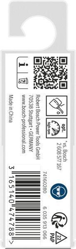 Bosch Metallbohrer PRO Metal Arbeits-L.22mm D.1,8mm L.46mm 10St.
