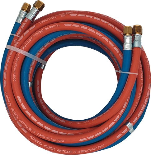 Autogengasschlauch Wandstärke 5 / 3,5 mm blau / rot