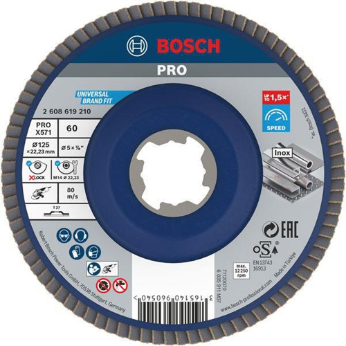 Bosch Fächerschleifscheibe PRO X571 X-LOCK 