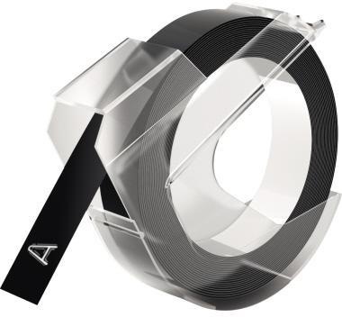 DYMO Prägeband 520109 9mmx3m sk Kunststoff glänzend schwarz