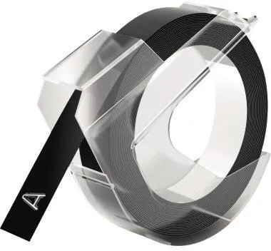 DYMO Prägeband 520109 9mmx3m sk Kunststoff glänzend schwarz