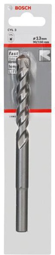 Bosch Betonbohrer Silver Percussion CYL-3 D.13mm Arbeits-L.90mm L.150mm Schaft-D.10mm