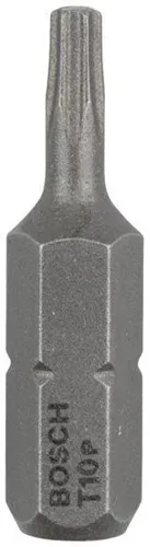 Bosch Schrauberbit Extra-Hart ISO1173 C6.3 T10 L.25mm 1/4Zoll-Außen-6kt 3St.