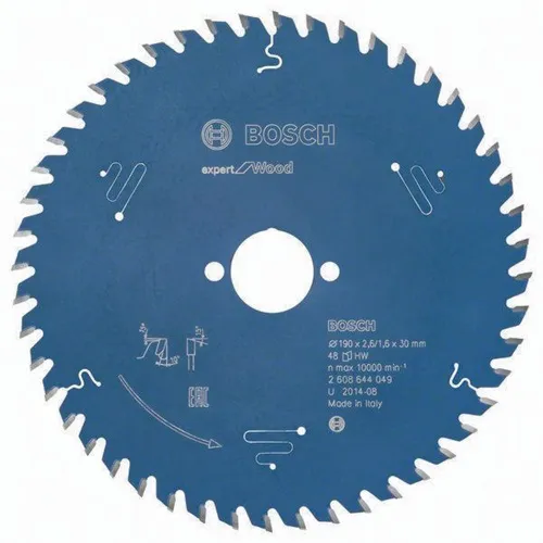 Bosch Kreissägeblatt Expert Wood AD 190mm Z.48 WZ Bohr.30mm Schnitt-B.2,6mm