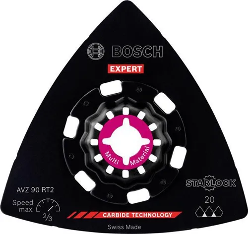 Bosch Schleifplatte EXPERT Sanding Plate AVZ 90 RT2 D.90mm Carbide-RIFF 10 St.