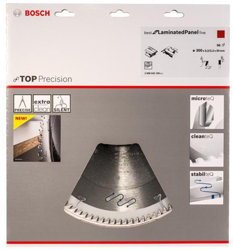 Bosch Kreissägeblatt Best for Laminated Panel Fine Zahnform WZ 