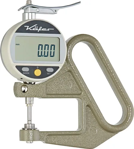 Dickenmessgerät JD 50 Messber.12,5mm Abl.0,01mm dig.fl.10=cmm KÄFER