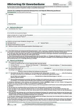 RNK Mietvertrag 598 Gewerberaum DIN A4 5Blatt