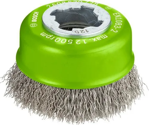 Bosch Topfbürste PRO Stainless Steel clean D.75mm Drahtst.0,3mm gewellt X-LOCK