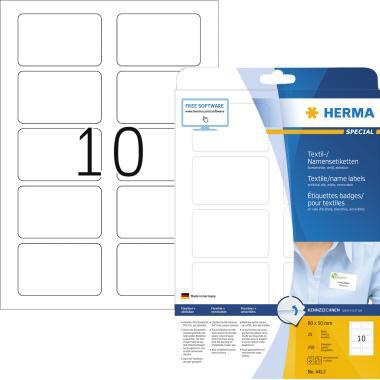 HERMA Namensetikett 4412 80x50mm weiß 250 St./Pack.