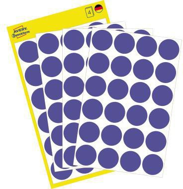 Avery Zweckform Markierungspunkt 3596 18mm blau 96 St./Pack.