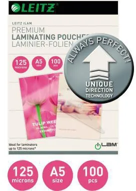 Leitz Laminierfolie UDT 74930000 DIN A5 125mic 100 St./Pack.