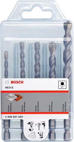 Bosch Betonbohrer-Set HEX-5 5tlg.