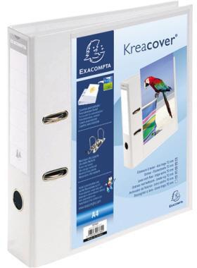 Exacompta Ordner KreaCover 53789E A4 70mm PVC weiß
