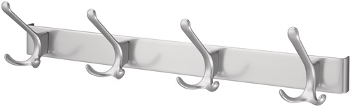 Huthakenleiste 0822-0824 4 Hak.A.96mm LM silberf.elox.H.102mm HERMETA