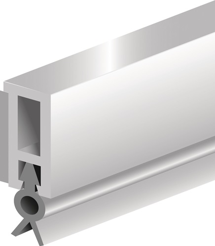 Abdichtungsschiene PTS-ZK L.2100mm B.6mm selbstkl.Ku.blk weiß