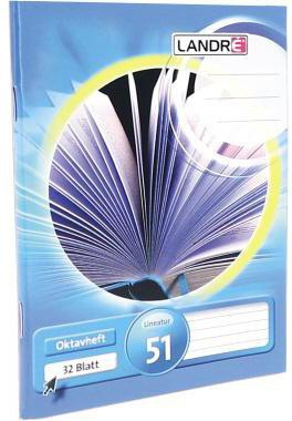 Landre Oktavheft 100050477 DINA6 32Bl liniert 32