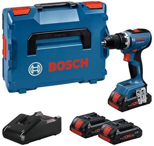 Bosch Akku-Bohrschrauber GSR 18V-65 Drehz2100 1/min 31/63Nm m.3Akkus 4Ah L-BOXX Koffer