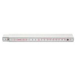 BMI Holz-Gliedermaßstab weiß,  2m