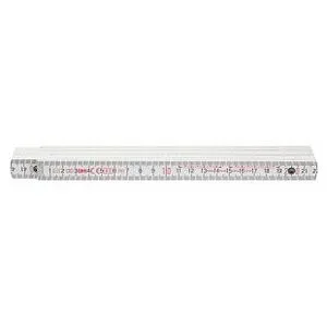 BMI Holz-Gliedermaßstab weiß,  2m