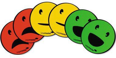 Legamaster Magnet Emoticon 7-123304 sort 50mm 6 St./Pack.