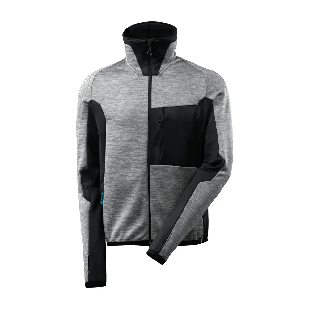 MASCOT Fleecejacke ADVANCED grau-meliert/schwarz (17103-316)