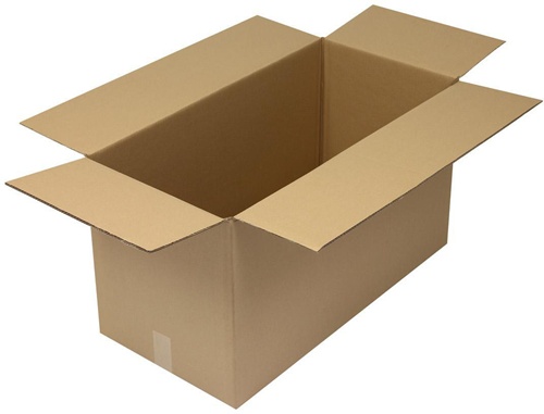 Faltkarton 2-wellig Maße 785x385x425 mm Qualität 2.35BC braun TRANSPAK