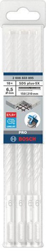 Bosch Hammerbohrer PRO Arbeits-L.150mm D.6,5mm L.210mm SDS plus-5X