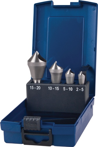 TECWERK Querlochsenkersatz 2-5/5-10/10-15/15-20mm HSS-Co 4tlg.Ku.-Kass.