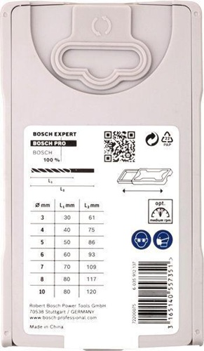 Bosch Holzbohrer-Set PRO Wood 7tlg. Arbeits-L.30-75mm D.3-10mm L.60-120mm 