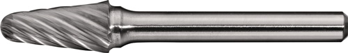TECWERK Frässtift KEL INOX D.8mm Kopf-L.20mm Schaft-D.6mm HM Verz.Normal,fein