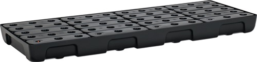 Regalwanne 36l L1295xB495xH95mm PE m.PE-Rost u.Leckanzeiger CEMO