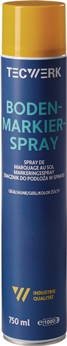 Bodenmarkierspray 750ml gelb Spraydose TECWERK