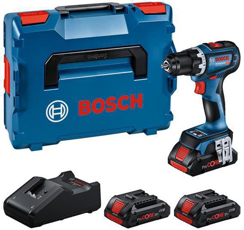 Bosch Akku-Bohrschrauber-Set GSR 18V-90 C Sp.18V Drehmoment 36/64Nm m.3Akkus 4Ah 