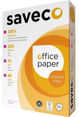 Kopierpapier recycelt chlorfrei gebleicht weiß 500 Bl./Pack. SAVECO