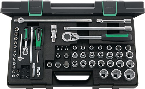 Steckschlüsselsatz 86TX 63-tlg.1/4+1/2 Zoll SW 4-30mm Z.22/36 6KT STAHLWILLE