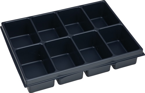 Kleinteileeinsatz i-BOXX® iB 72 B349xT265xH63mm Polystyrol schwarz BS SYSTEMS