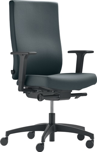 Bürodrehstuhl m.Synchr.-Techn.Sitztiefe 380-440mm grau 400-520mm