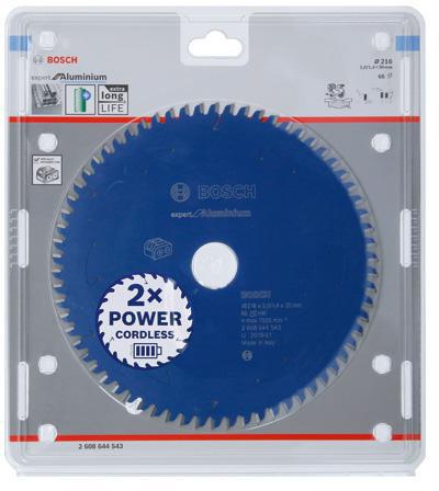 Bosch Kreissägeblatt Expert for Aluminium D.216mm 66Zähne HLTCG f.Kappsägen 