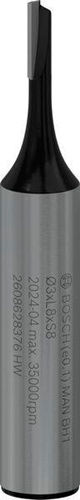 Bosch Nutfräser Standard for Wood Arbeits-L.8mm D.3mm L.51mm Schaft 8mm