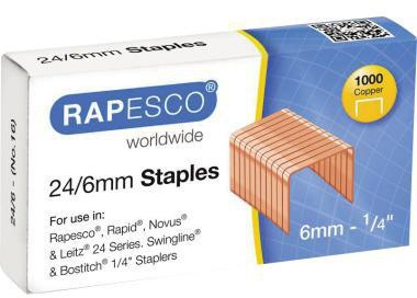 Rapesco Heftklammern S24600Z3 24/6mm 1.000 St./Pack.