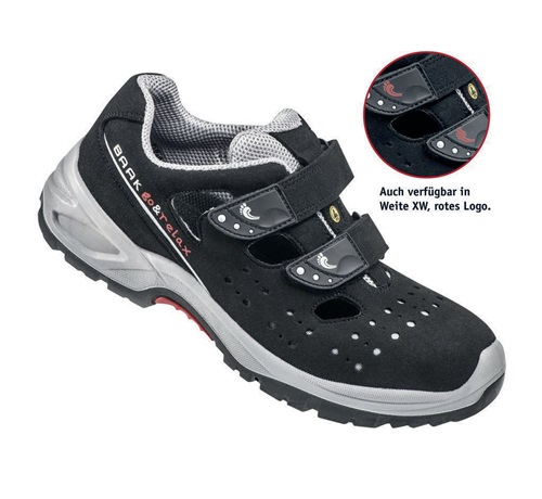 Sicherheitssandale Hardy Gr.39 N schwarz/grau Mikrofaser S1P SRC ESD EN20345