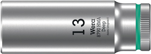 Steckschlüsseleinsatz 8790 HMA Deep 1/4 Zoll a6-KT.SW 13mm L.50mm WERA