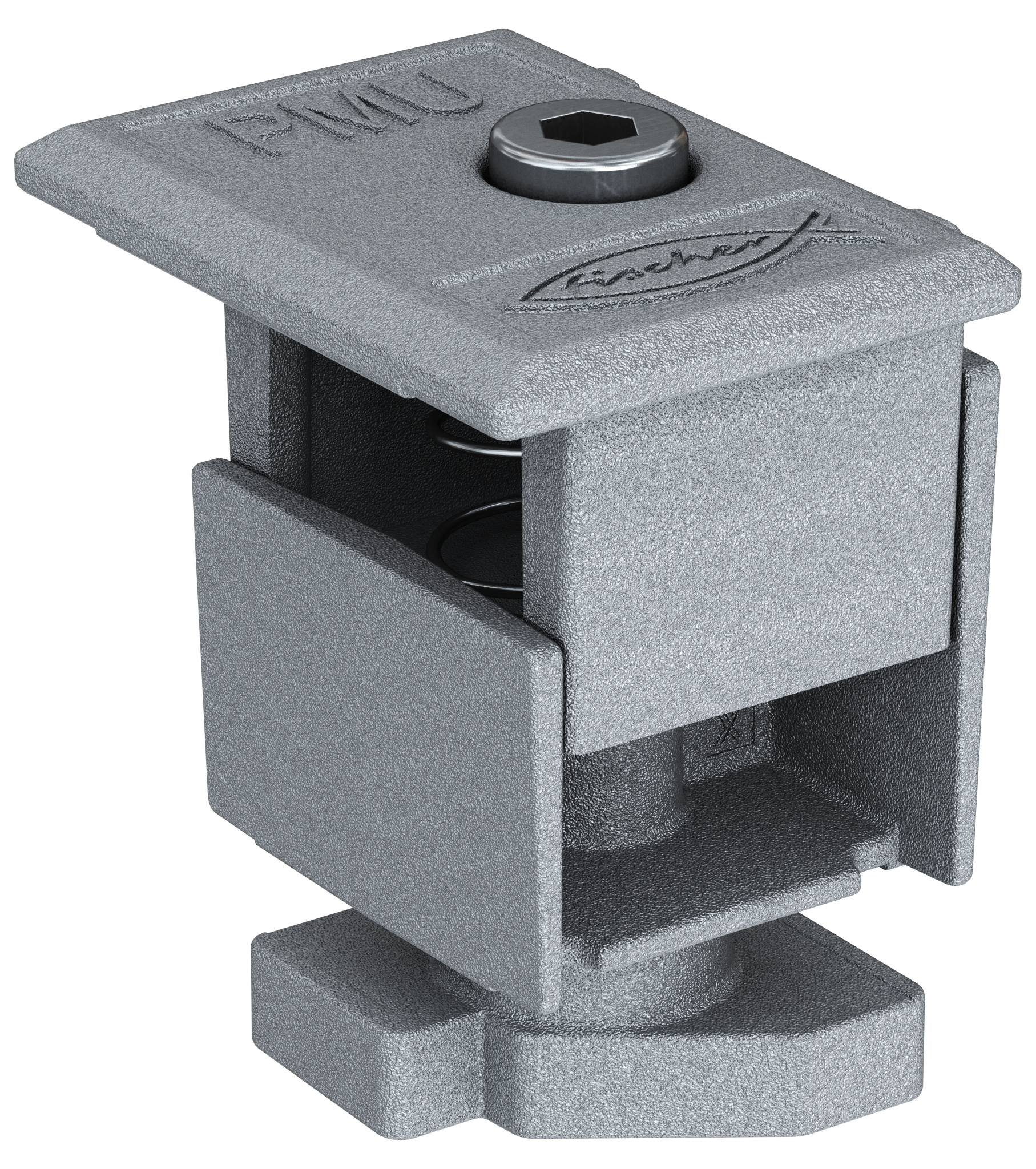fischer Universal-Endklemme vormontiert PM U 30 - 50 AL, Aluminium