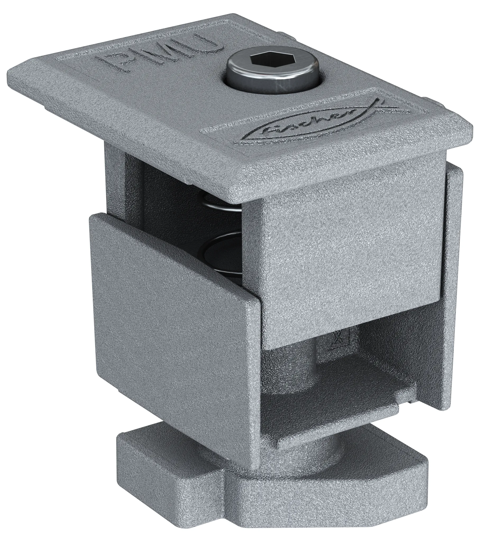fischer Universal-Endklemme vormontiert PM U 30 - 50 AL, Aluminium