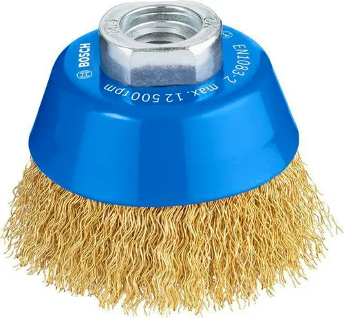 Bosch Topfbürste PRO Metal D70mm Draht-St0,3mm Messing gewellter Draht M14