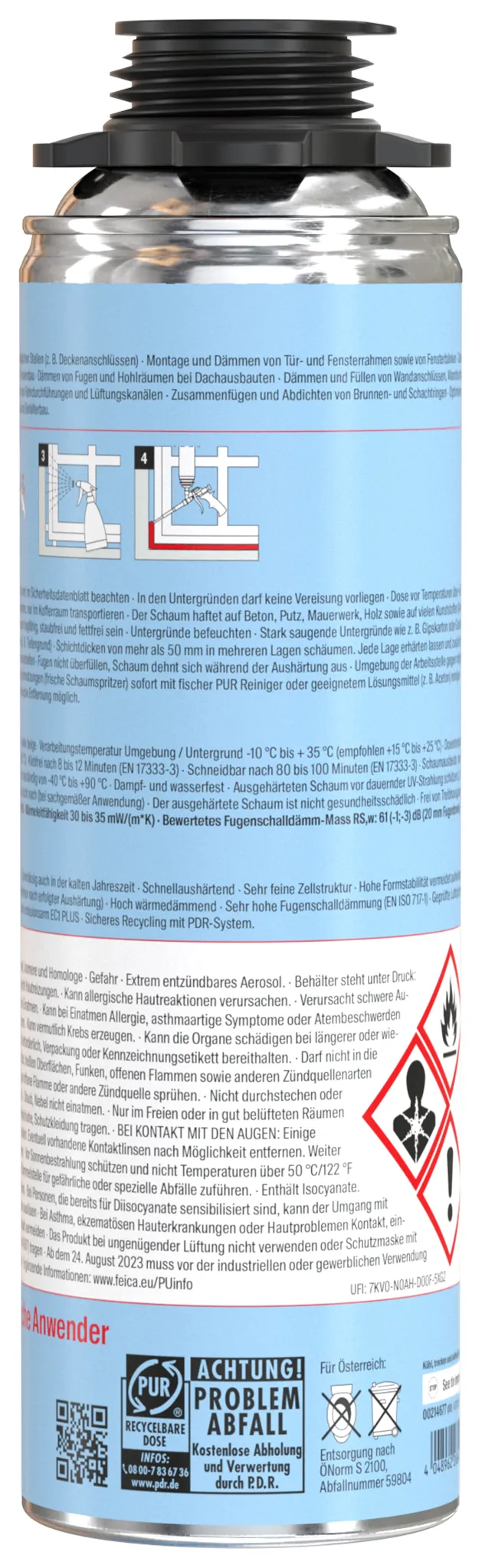 fischer Pistolenschaum PUP S 500 B2 Profi