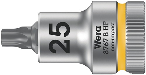 Schraubendrehereinsatz 8767 B HF Torx 3/8 Zoll TORX® TX 25 L.35mm WERA