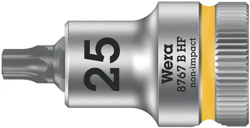 Schraubendrehereinsatz 8767 B HF Torx 3/8 Zoll TORX® TX 25 L.35mm WERA