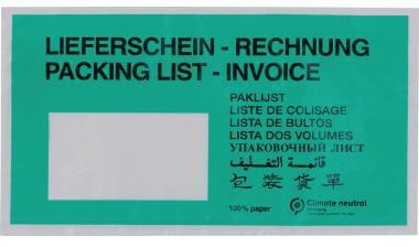 WIHEDÜ Lieferscheintasche 440.668 DIN lang Pergamin 250St.